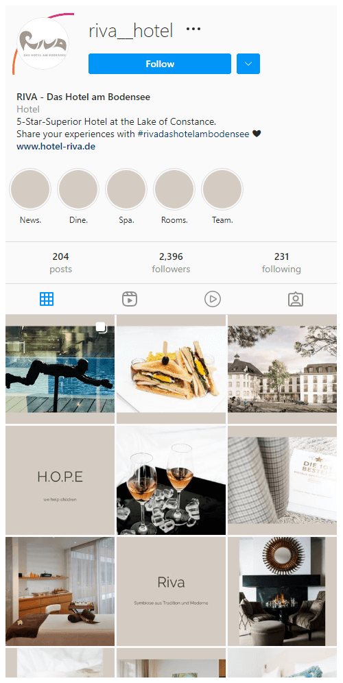 Hotel Riva am Bodensee Official Instagram account